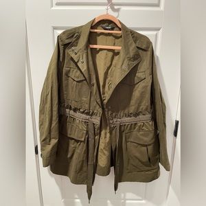 Simply Vera Vera Wang Lightweight Olive Green Jacket